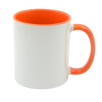 Keramiktasse 'Two Tones' für Sublimation Rim & Handle